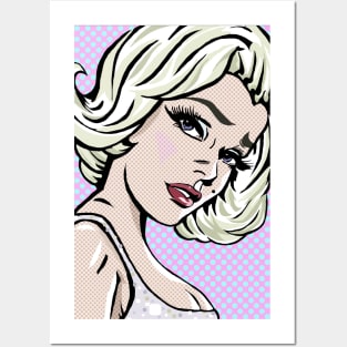 Marilyn Monroe Lichtenstein Posters and Art